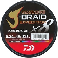 DAIWA J-Braid Expedition X8E, 0.42 mm, 46.4 kg/102.4 lbs, 3000 m, Multi-Colour/Multicoloured, Braide