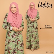 🌟JUBAH MUSLIMAH IRONLESS TANPA GOSOK (DAHLIA)