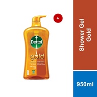 [Bundle of 4] Dettol Shower Gel Gold 950ml
