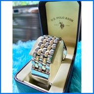 ♣ ℗ ◴ US Polo Assn. Authentic/Original Men's Two-Tone Watch