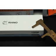 หินลับมีด ขวาน กรรไกร RHINO BRAND No.0879 ความละเอียดสูง 1000 / 3000 Grit ของแท้ 100 %