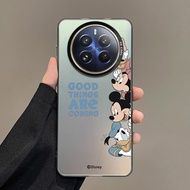 Realme 13 + 5G Realme13 Pro + 5G Realme 13X เคสพลาสติกด้านและทนทานลายการ์ตูนมิกกี้โดนัลด์เคสกันกระแท