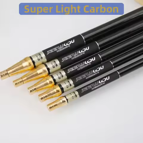 4.5M/5.4M/6.3M/7.2M/8.0M Adjust Position Super Light long Hard Carbon Fiber Hand Fishing Rod Telesco