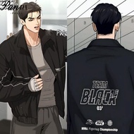 PANDA Jinx Jacket Team Black Jaekyung Korean Jackets For Women Casual Windbreaker Coat Unisex