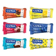 LUNA Bar - Variety Pack - Gluten-Free - Non-GMO - 7-9g Protein - Made with Organic Oats - Low Glycem