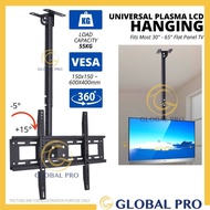 HANGING Adjustable 360 Degree Swivel Ceiling TV Mount for 32-65 Screen TV Wall Holder Tilt 15 Siling