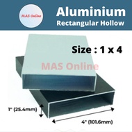 1 x 4 Aluminium Hollow Rectangular Hollow / Segi Empat Hollow / Bar Berongga Aluminium 长方 MASONLINE