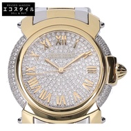 Roberto Cavalli by FRANCK MULLER Muller 1L006 鑲鑽水晶錶盤石英錶（二手商品）