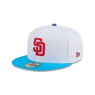 New Era หมวกรุ่น 59FIFTY PACK- RAMUNE SAN DIEGO PADRES COOPERSTOWN 2-TONE BLUE FANATIC VISOR WHITE 5