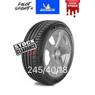 【Free Installation】MICHELIN 245/40/18 PILOT SPORT 4 (GERMANY 🇩🇪) NEW TYRE TIRE TAYAR