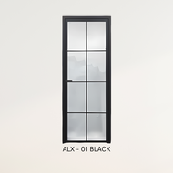 Pintu Kamar Mandi Aluminium 200x70 Full Kaca Anti Pecah Alumunium L2301 Modern Minimalis / Pintu Toi