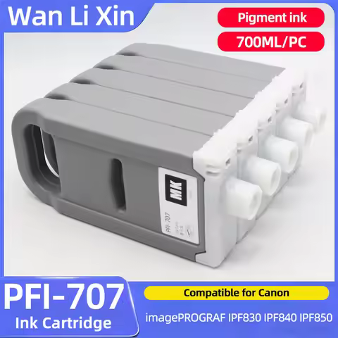 700ml PFI707 PFI 707 PFI-707 Pigment Ink Cartridge With Chip Compatible for Canon IPF 830 840 850 IP