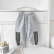 Quần dài quần nỉ da cá phong cách thể thao phối dây cho bé trai bé gái 9 tới 28kg BERNIE H0725Q84