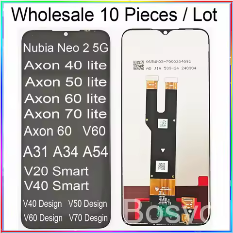 10 Pieces/Lot For ZTE Nubia Neo 2 5G Screen Axon 30 40 50 60 70 Lite Display V V20 V40 V50 V60 V70 D