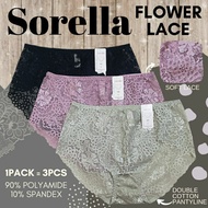 Sorella panty pack flower lace / branded women's panties