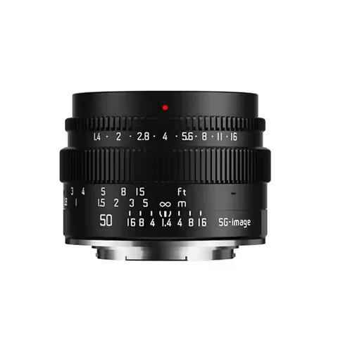 SGimage 50mm F1.4 Lens APS-C Wide-Angle Manual Focus Camera Lens For Sony E Fuji X Canon EF-M/RF Nik