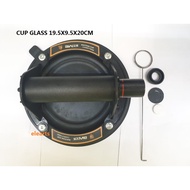 CUP GLASS 19.5X9.5X20CM