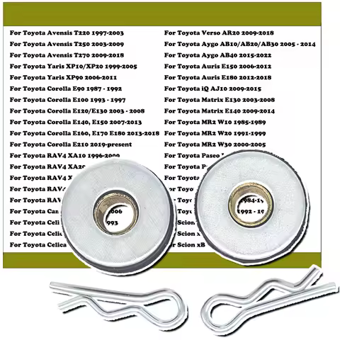 6pcs Upgrade Gear Cable Bushing With Washer Cotter Pin For Toyota Matrix MR2 Paseo Picnic Previa Sta