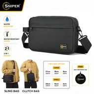 SP007) Kualiti Tinggi SNIPER  3 IN 1 Water Resistant Beg Silang beg tangan sling bag clutch bag Wate