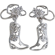 Cowgirl Earrings for Women: Western Cowboy Boot Earrings, Cowgirl Jewelry & Western Accessories, Fas