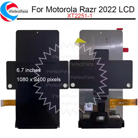 Tested For Motorola Moto Razr 2022 LCD Main Display Touch Screen Digitizer Assembly For Moto Razr 3 