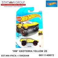 HW HOT WHEELS GEOTERRA YELLOW 20HW - DIECAST