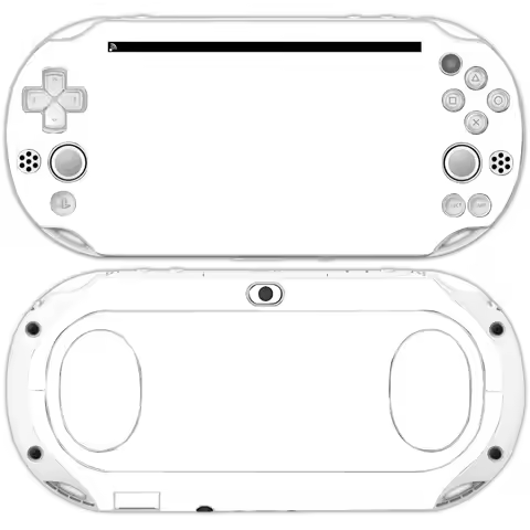 Pure White Color Vinyl Skin Sticker Protector For PSvita 2000 For PSV 2000 PSV2000 Decal Cover