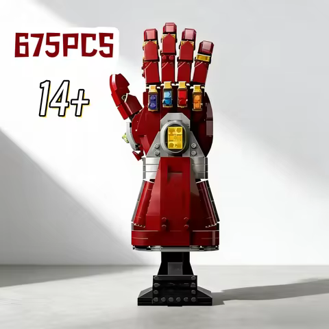 2026 IN STOCK DIY Model Brick 675PCS Nano Gauntlet Building Blocks 76223 Superheroes Bust Avengers f
