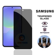 Tempered Glass Samsung A56 5G A36 5G A26 5G Tempered Glass Anti-Intip Full Black Privacy Screen Prot