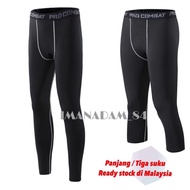 Seluar tight lelaki panjang & 3suku | tight pant | Tight Compression Tight fit Seluar Legging Tight 