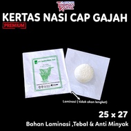 [100PCS] KFC Rice Paper 25x27 White Burger Wrap MCD Cap GAJAH Rice Paper Food Grade Oil