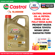 Genuine Minyak Hitam Castrol Edge Fully Synthetic Fluid 5W-40 5W 40 5W40 A3/B4 A3B4 Engine Motor Oil