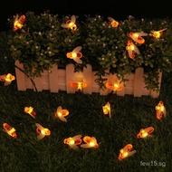 Solar Light String LED Bee Water Drop Outdoor Decorative Light Garden Light