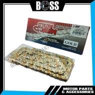 [STT IZUMI JAPAN ] 415 GOLD Motorcycle Chain Rantai Motor (122L/132L)