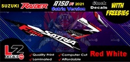 Suzuki Raider 150 Fi (2021) Satria Version Stock Decals / Stickers with Freebies