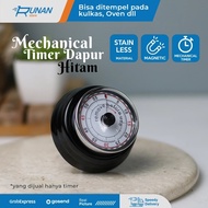 Mechanical Kitchen Timer Mechanical Cooking Timer Magnetic Oven Magnet Black
