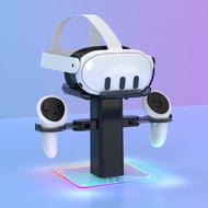 Meta Quest 3S Handle Storage Rack Meta Quest 3Universal VR Helmet charging stand with colorful light
