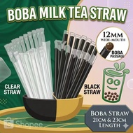 Boba Straw Individual Wrapped- 21CM & 23CM 100PCS Disposable/ Milktea Straw / Pearl Straw/ Milkshake
