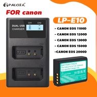 PALO LP-E10 Camera Battery for Canon EOS 1100D 1200D 4000D Kiss X50 X70 Rebel T3 T5 T6 LP-E10