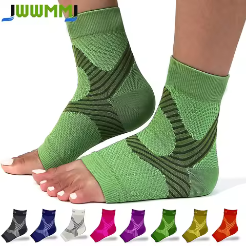 1Pair Plantar Fasciitis Compression Ankle Brace Socks Sleeves, Foot & Arch Support for Heel Pain, Ac