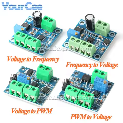 PWM Frequency to Voltage Converter Board Module 0-1KHz to 0-10V 0-10V to 0-10KHz PWM Frequency to Vo