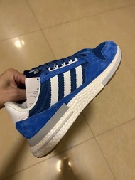 adidas三叶草ZX500 RM 蓝色跑鞋 男女同款