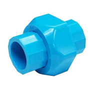 SCG ข้อต่อยูเนี่ยน แบบซีลยาง และ แบบสวมท่อ (Compression Union) อุปกรณ์ท่อร้อยสายไฟ PVC สีฟ้า ขนาด 1/2 3/4  1 นิ้ว
