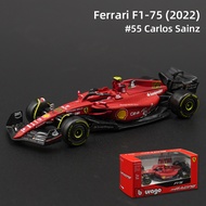 [MHUS] Bburago 1:43 2022 Ferrari F1-75 F1 Formula Racing Car Static Simulation Diecast Alloy Model C