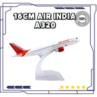 16CM AIR INDIA AIRLINES A320 1:400 METAL AIRCRAFT REPLICA DIECAST COLLECTIBLE DISPLAY PLANE TOY