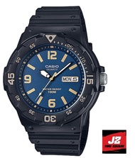 Casio ของแท้ 100% นาฬิกาผู้ชายทางการ MRW-200H-2B3 สายยางประกัน CMG