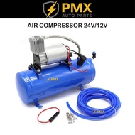 【AIR COMPRESSOR FOR AIR HORN】| For Basuri / AJ Horn | 24V/12V
