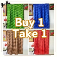 / Received 4 PCS including Flower Tie size 6 feet or 70 inches length of Window Curta