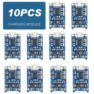 【New Arrival】 10pcs 18650 Module TP4056 Micro USB 5V 1A 18650 Module TP4056 Lithium Battery Charger 18650 Board With Protection