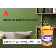 SikaWall®-603 Acrylic @ 25kgs(WHITE)  Ready-to-use Acrylic Skim Coat